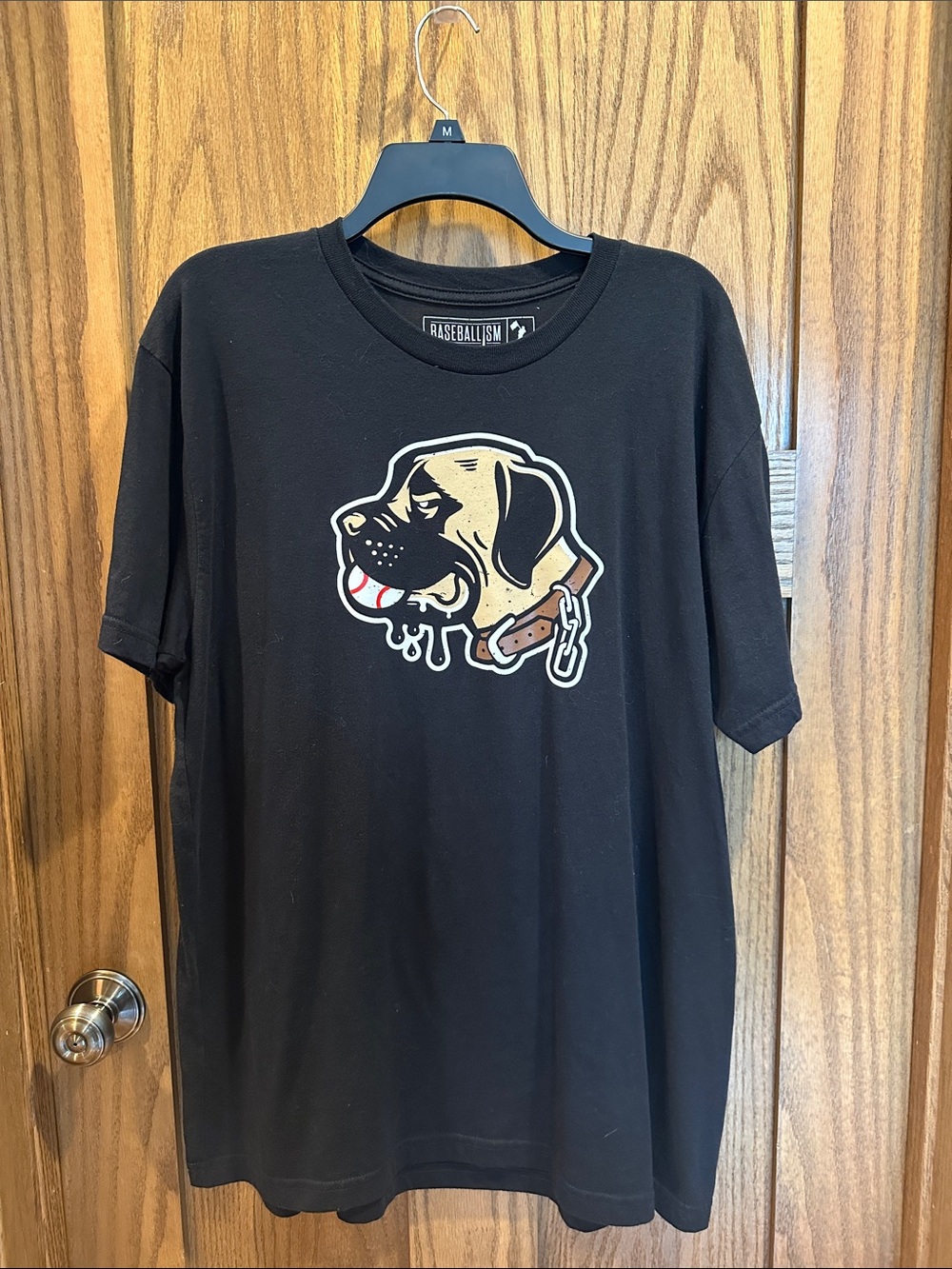 Baseballism Black Dog Graphic Tee - Black